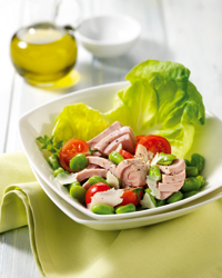 insalata pecorino fave tonno