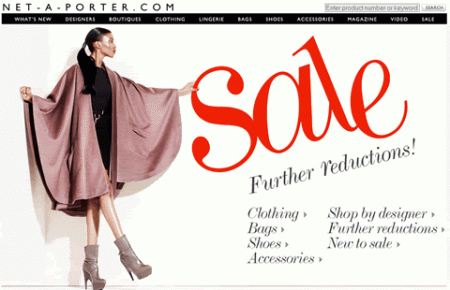 saldi sul sito netaporter