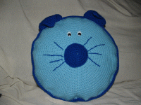 cuscino azzurro