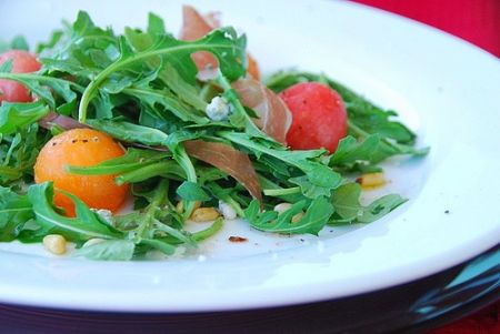 Ricette estive: insalata di rucola e melone