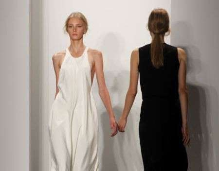 Calvin Klein primavera estate 2010 abiti bianco e nero