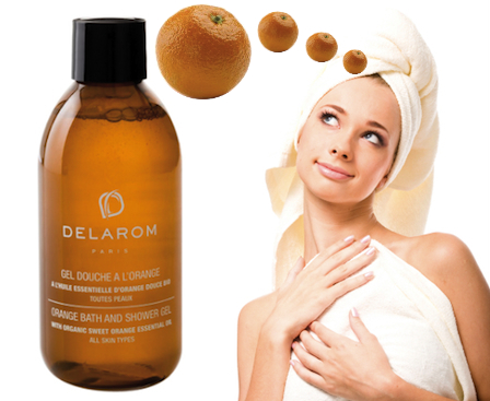 delarom gel doccia arancio