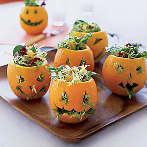 insalatina arancia halloween