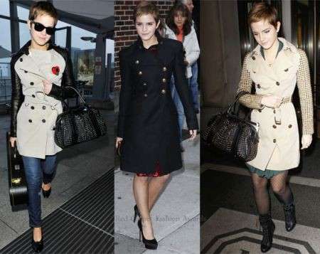 Emma Watson con il Trench Burberry