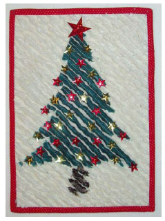 albero natale ciniglia