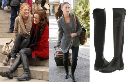 celebrities stuart weitzman 5050 stivali