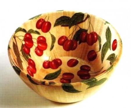 Decoupage ciotola di ciliege