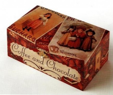 Decoupage: crea una scatola per i cioccolatini
