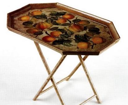 Decoupage vassoio tavolino