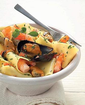 pappardelle frutti di mare