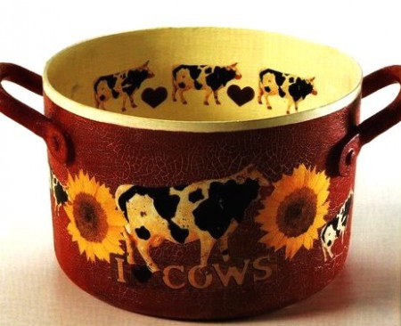 Decoupage pentola country
