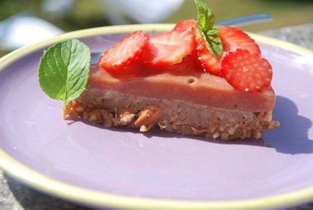 torta gelato fragole light