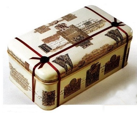 Decoupage scatola latta