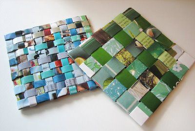 riciclo creativo creare sottobicchieri carta