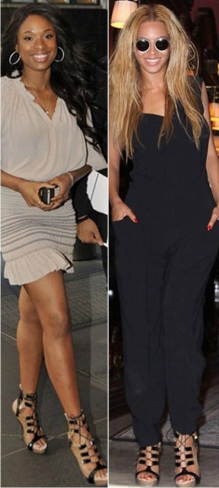 Beyonce and Jennifer Hudson in John Galliano
