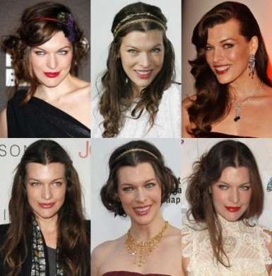 Milla Jovovich capelli lunghi