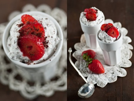 mousse fragole ricotta