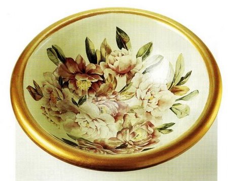 Catino peonie decoupage
