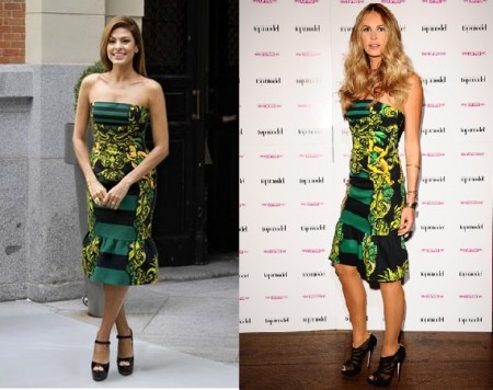 Eva Mendes elle mcpherson Prada PE 11 abito