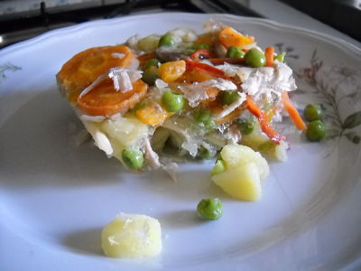 Pollo in gelatina porzione