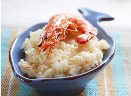 risotto limone gamberi