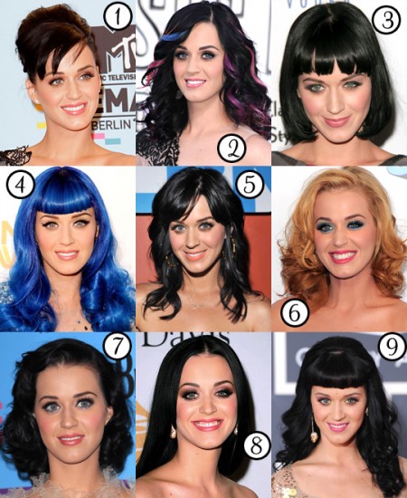 katy perry acconciature