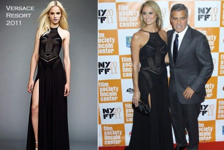Stacy Keibler In Versace The Descendants New York Film Festival Premeire