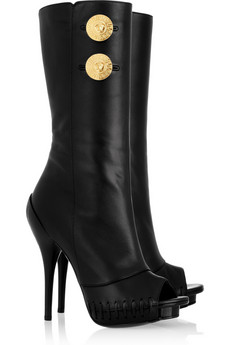 versace stivali peep toe