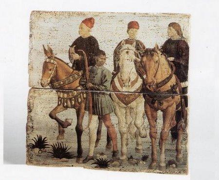 Decoupage affresco piastrelle cotto
