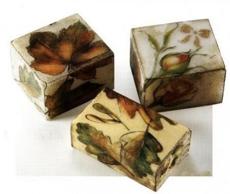 Decoupage saponette marsiglia