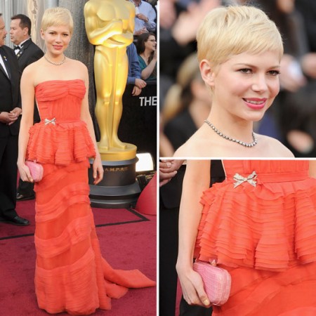 Michelle Williams look Oscar 2012