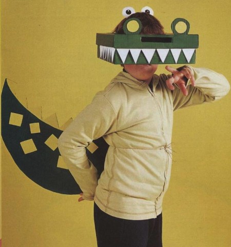 Vestito di carnevale fai da te coccodrillo