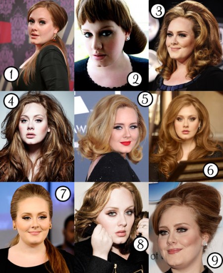 Le migliori acconciature di Adele, come la preferite?