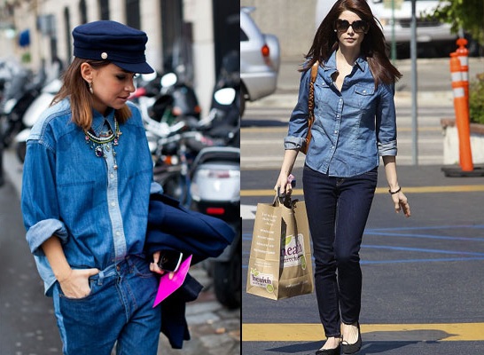 denim look casual