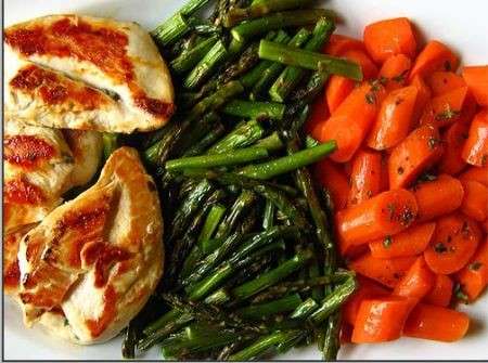 carne bianca e verdura per vivere a lungo