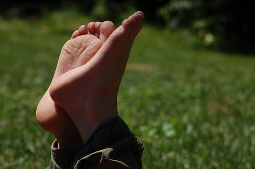 Piedi all'aria