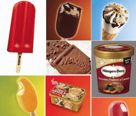 gelati confezionati calorie