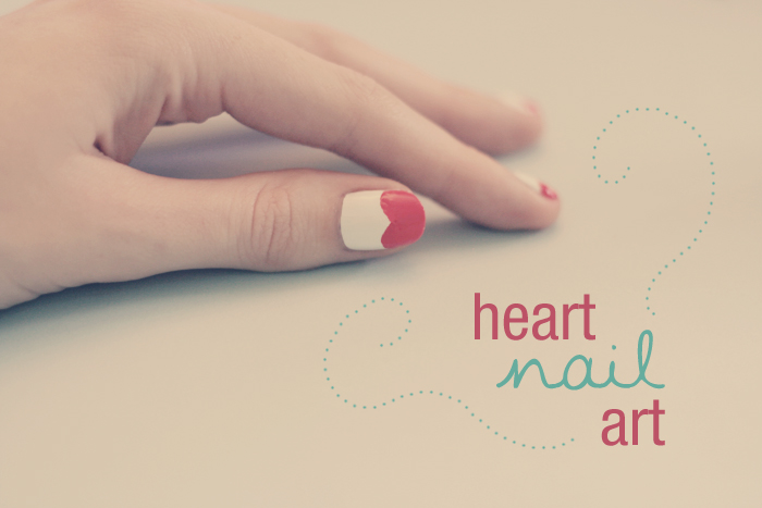 nail art cuore