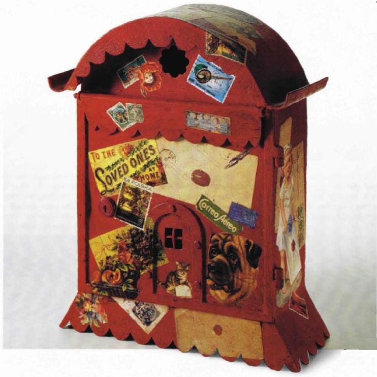 Cassetta postale decoupage