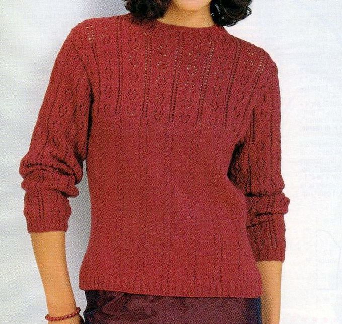 Pull rosso punto treccia e fantasia