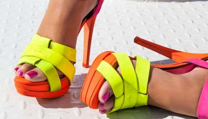 Pedicure fucsia