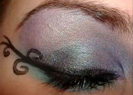 halloween trucco occhi palpebra chiusa