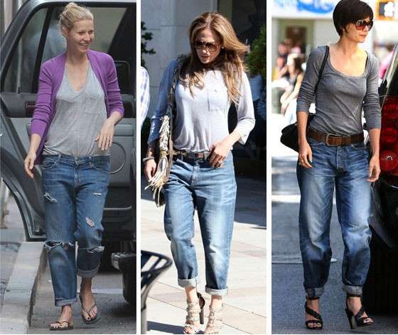 Boyfriend jeans per le star