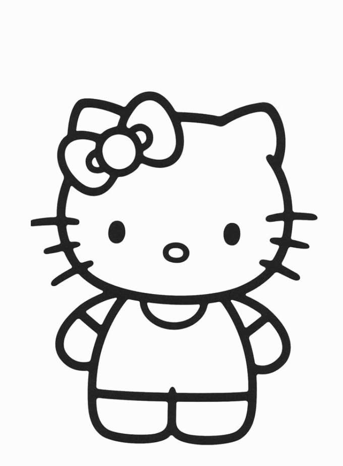 Disegni Da Colorare Di Natale Con Hello Kitty.Hello Kitty Da Colorare Per Bambini Resim Cizmek