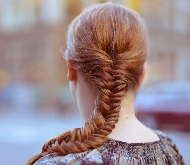 Treccia spiga di grano capelli rossi