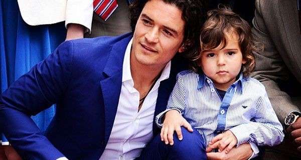 Orlando Bloom e il figlio Flynn