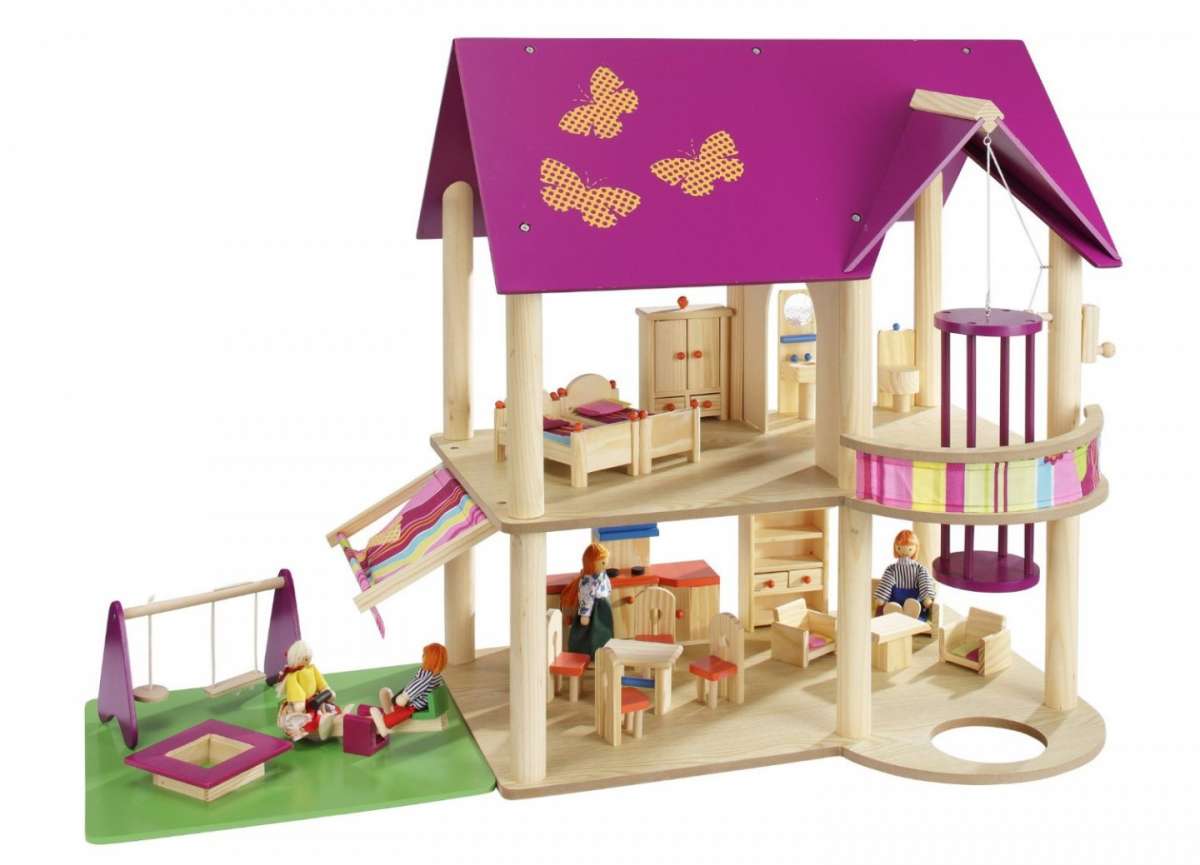 casa per barbie in legno