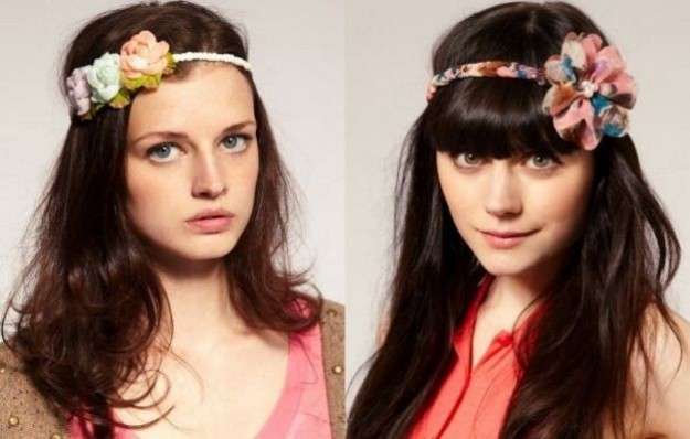 Fasce con i fiori per i capelli