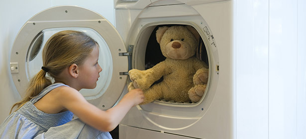 Peluches in lavatrice