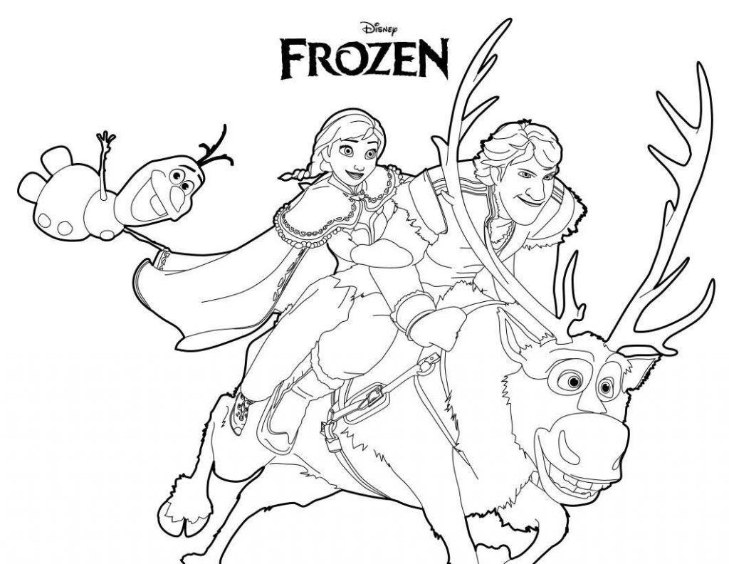 Frozen Disegni Da Stampare E Colorare Con Anna Elsa E Gli Altri